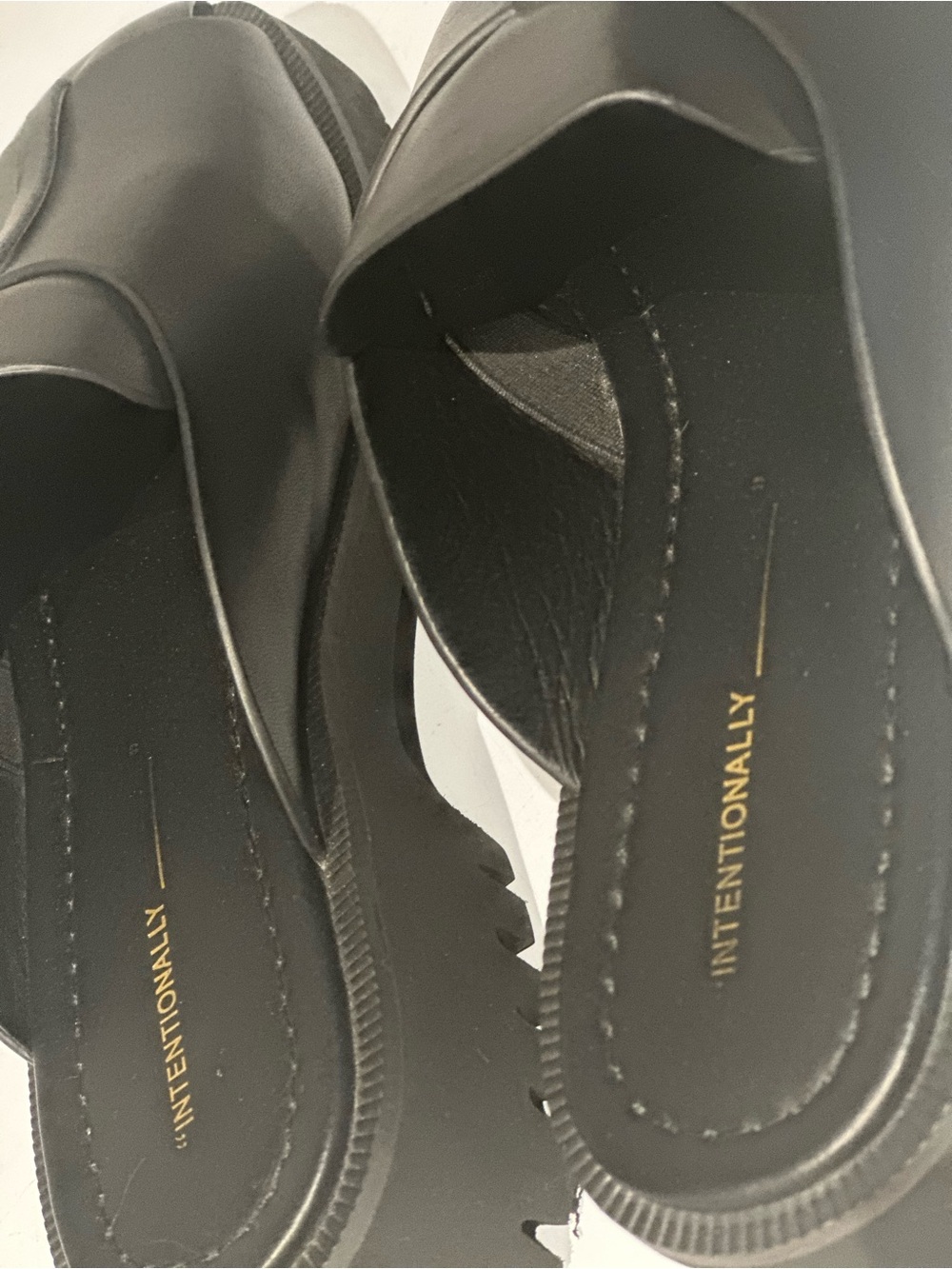 INTENTIONALLY BLANK Women’s Black Slip-On Loafers